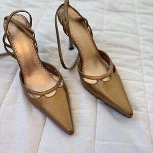 MATTE GOLD PUMPS - BCBG